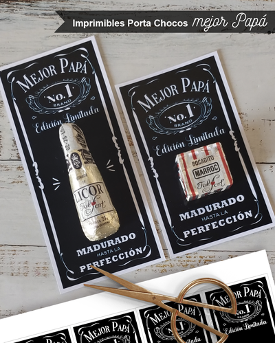 Kit Imprimible chocos Mejor Papá