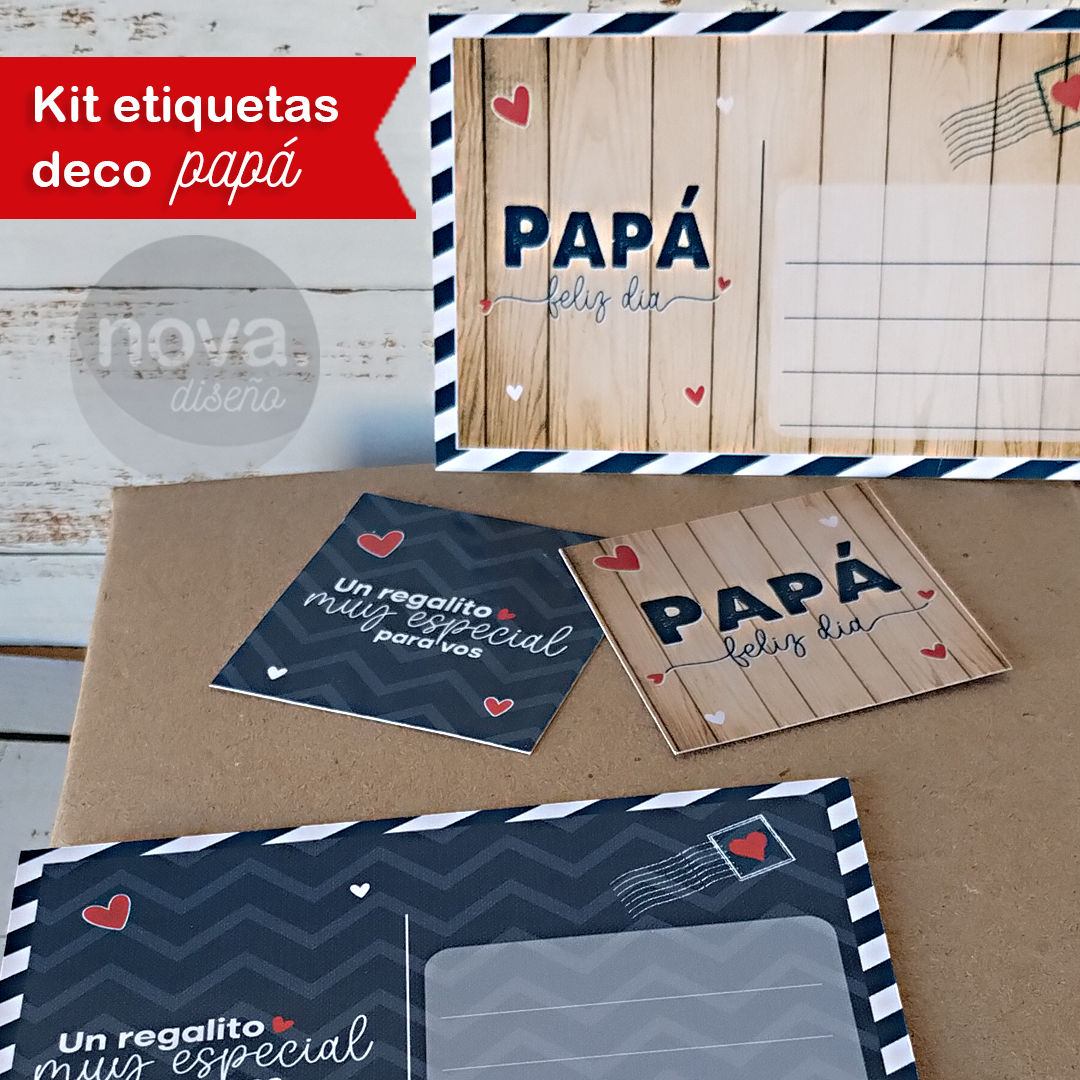 Kit Imprimible Día del Padre - Papelería para Imprimir en A4