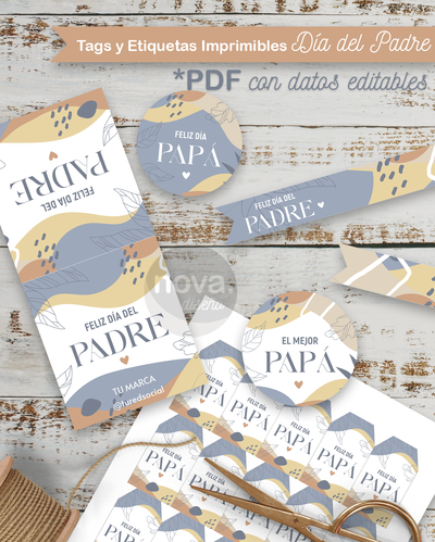 Kit Imprimible Día del Padre Minimalista