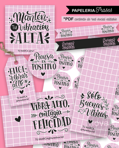 Kit Imprimible Papeleria Frases 3