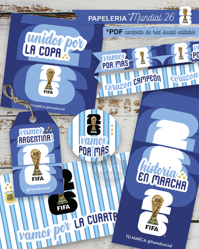 Kit Imprimible Papeleria Mundial 2026
