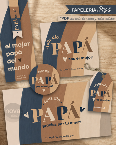 Kit Imprimible Papeleria Día del Padre 2026