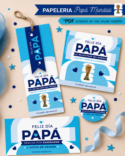 Kit Imprimible Papeleria Día del Padre Mundial 2026