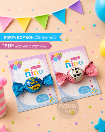 Imprimible Porta Bombón Día del Niño 26