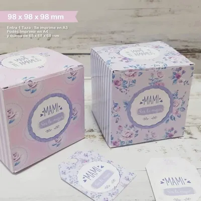 Kit Día de la Madre Cajitas y Tags Shabby Chic