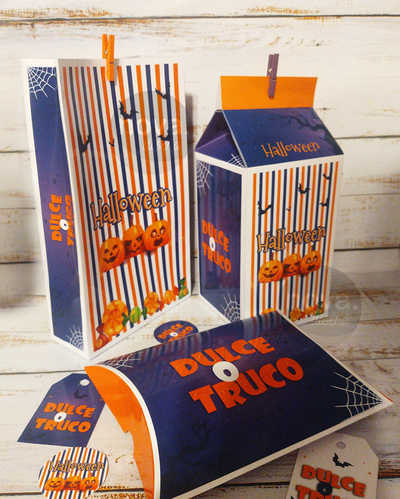 Kit Cajas y Bolsa Halloween