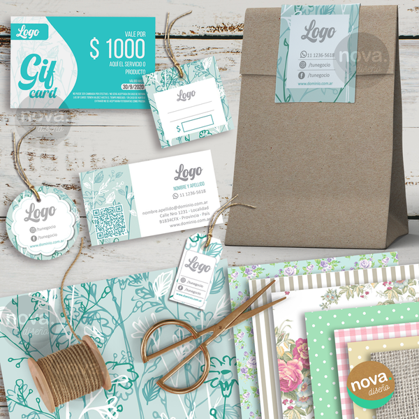 Kit Imprimible Papelería Básica Editable 100% (PPT/AI/CDR)