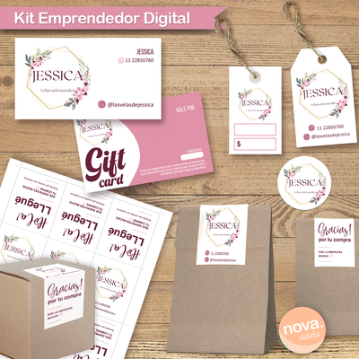 Kit Emprendedor con tu Logo - Listo para Imprimir