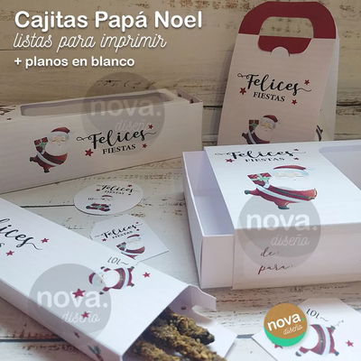 Kit Cajitas Papa Noel + Planos