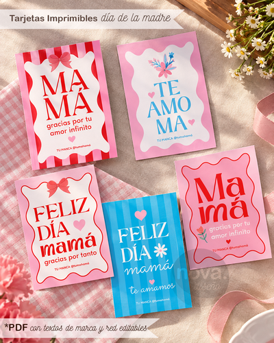 Kit imprimible Tarjetas Día de la Madre 26