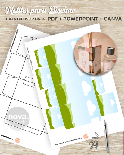 Molde Caja Difusor Baja - PDF-CANVA-POWERPONIT