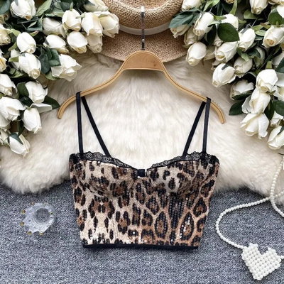 Corset Print lentejuela 