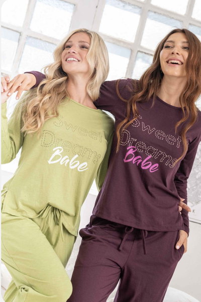 Pijama algodón Pistacho - Frashe Dreams