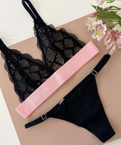 Set de Bralette con elastico neon - Brigitte