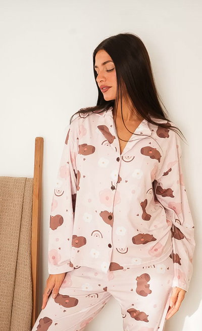 Pijama Camisero Capibara 