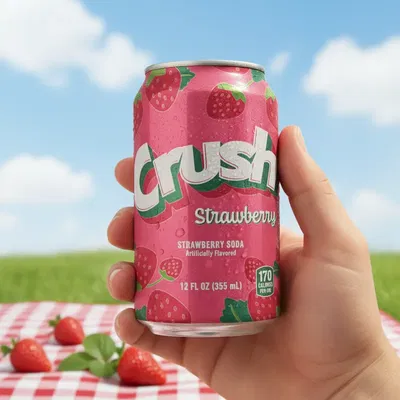 Gaseosa Crush Strawberry 355 ML