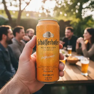 Cerveza Schöfferhofer Hefeweizen Lata 500ml Alemana