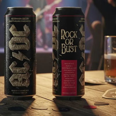 Cerveza Ac/Dc - Lata 568 Ml - Importada Alemania