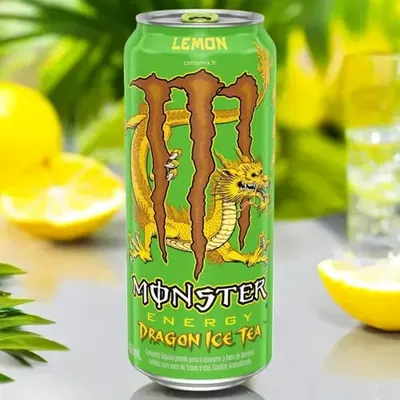 Monster Energy - Dragon Ice Tea Limon - Importada 473 ml