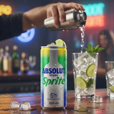 Absolut Vodka Sprite Lata 269 ml