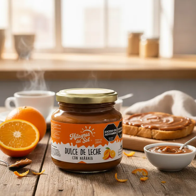 Dulce De Leche Con Naranja - Milagros Del Sol 280 Gr