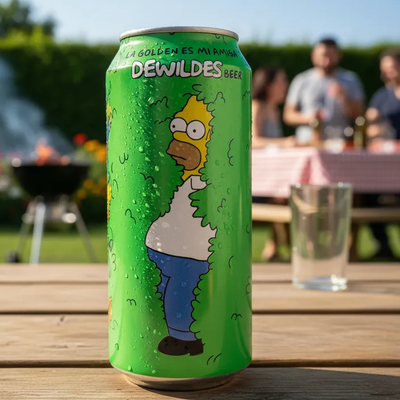 Cerveza Dewildes - Golden-  Homero Arbusto - Los Simpsons