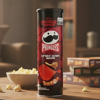 Pringles Upside Down - Sabor Bacon -stranger Things 100g 