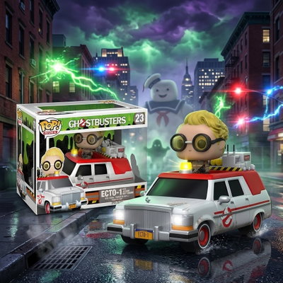 Funko Pop - Ghostbusters Ecto-1 #23 - Detalle En El Acetato