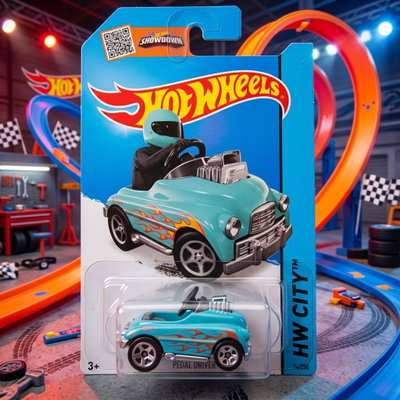 Hot Wheels City- Pedal Driver (celeste)