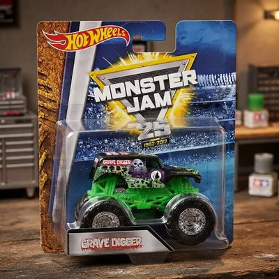 Hot Wheels - Monster Jam -25 Aniversario Grave Digger 