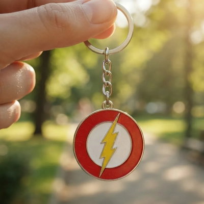 Llavero De Metal - Flash
