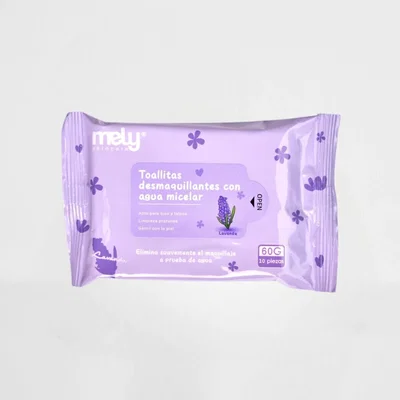 Toallitas Desmaquillantes con agua micelar Lavanda
