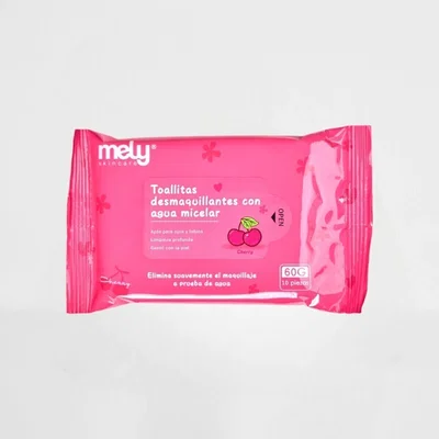 Toallita Desmaquillantes con agua micelar Cereza MELY