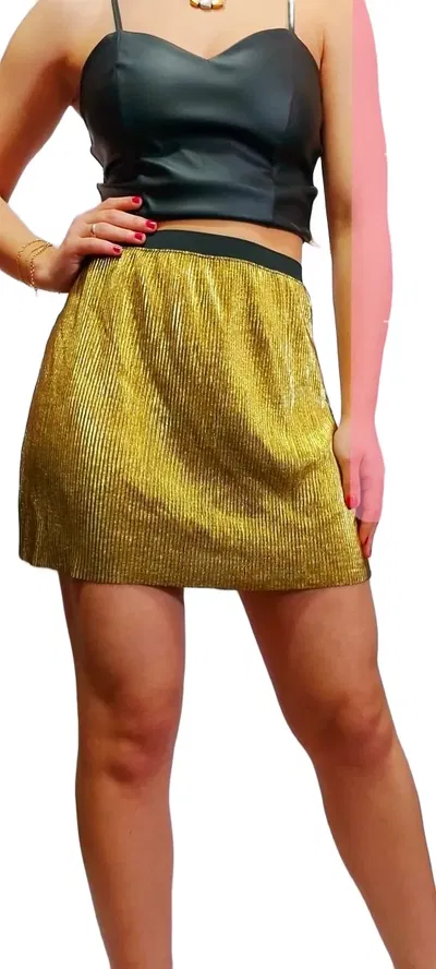 Pollera Mini Plisada Con Elástico Talle U Oferta