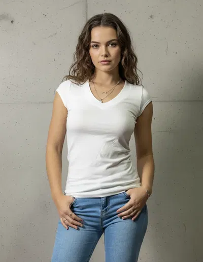 Remera Básica Mujer Manga Corta Talle S Y L