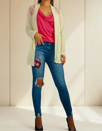 Saco Capa Saquito Lanilla Y Encaje T. 3,4,5 Y 6 Mujer Oferta