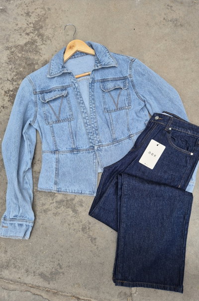 Jean wide leg azul