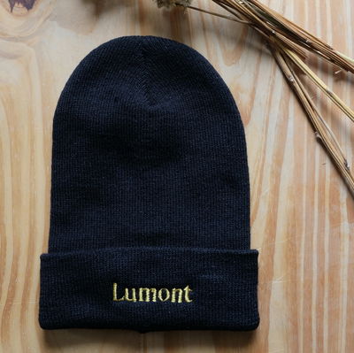 Beanie negro bordado