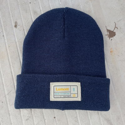 Beanie azul estampa