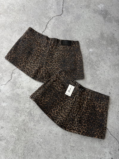 Short pollera animal print 