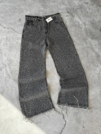 Wide leg animal print 