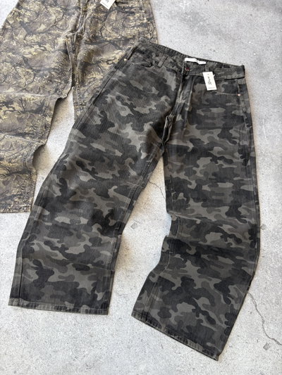 Wide leg camuflado 