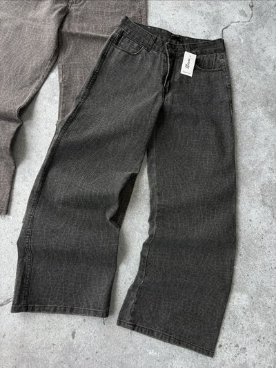 Wide Leg Black Snake 