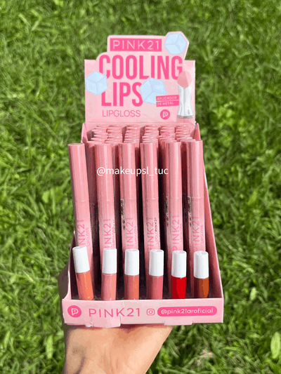 Gloss aplicador metálico Pink21 Packx6u.