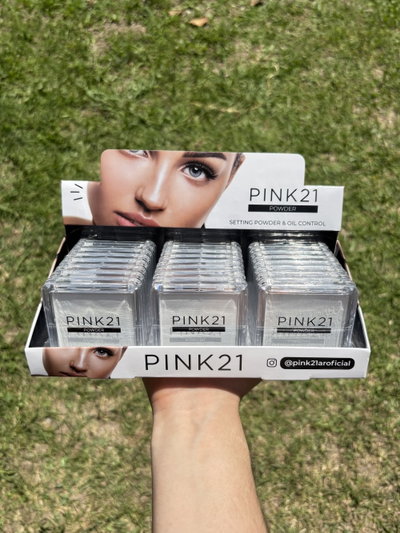 Polvo compacto traslucido Pink21 Packx3