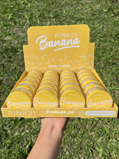Polvo traslucido banana Pink21 Packx3