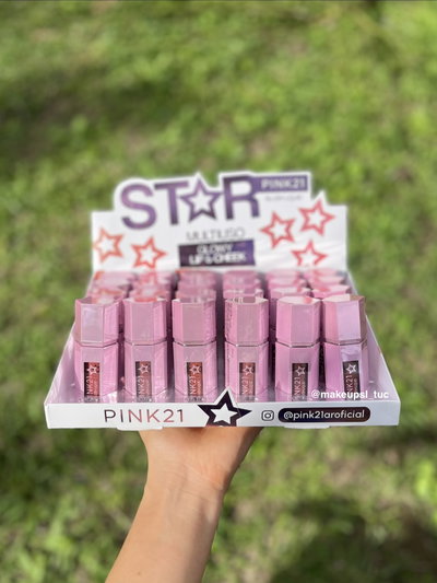 Rubor liquido con esponja Pink21 Packx6