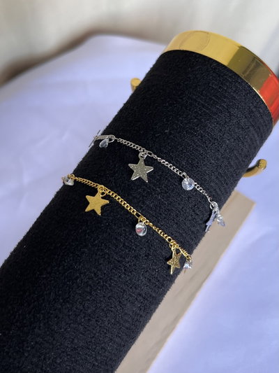 Pulsera de estrellitas con strass