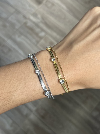 Pulseritas dobles en acero