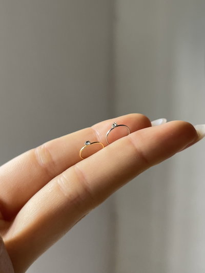 Piercings argollitas con strass
